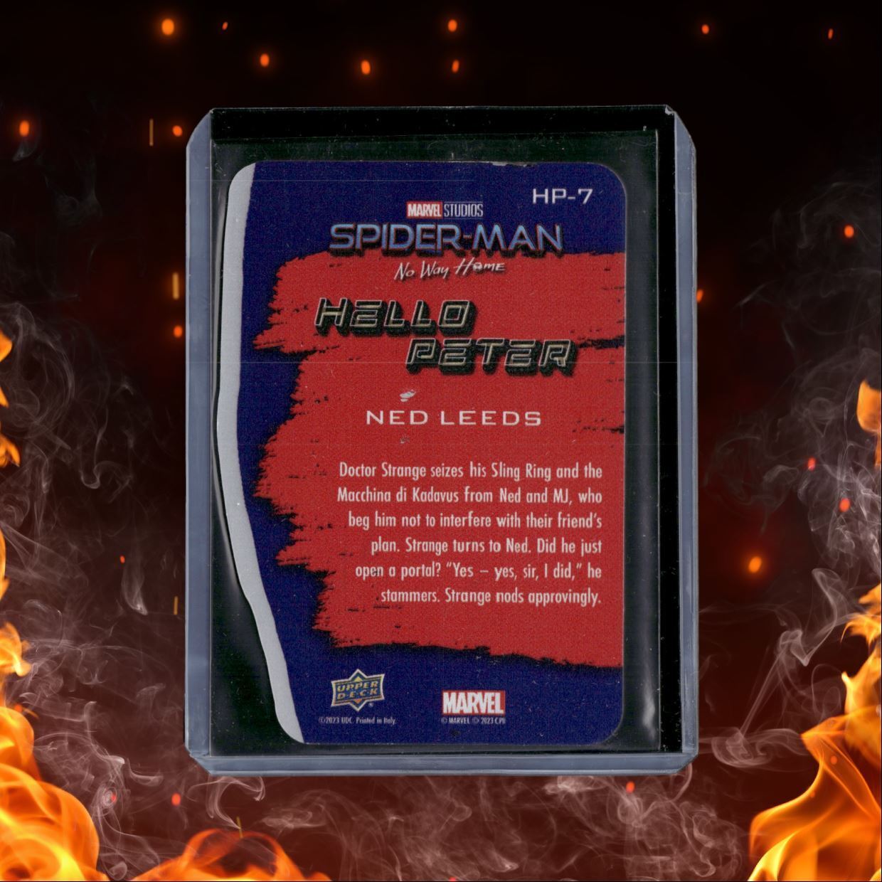 2023 Spider-Man: No Way Home Ned Leeds Hello Peter Metal Die-Cut #HP-7