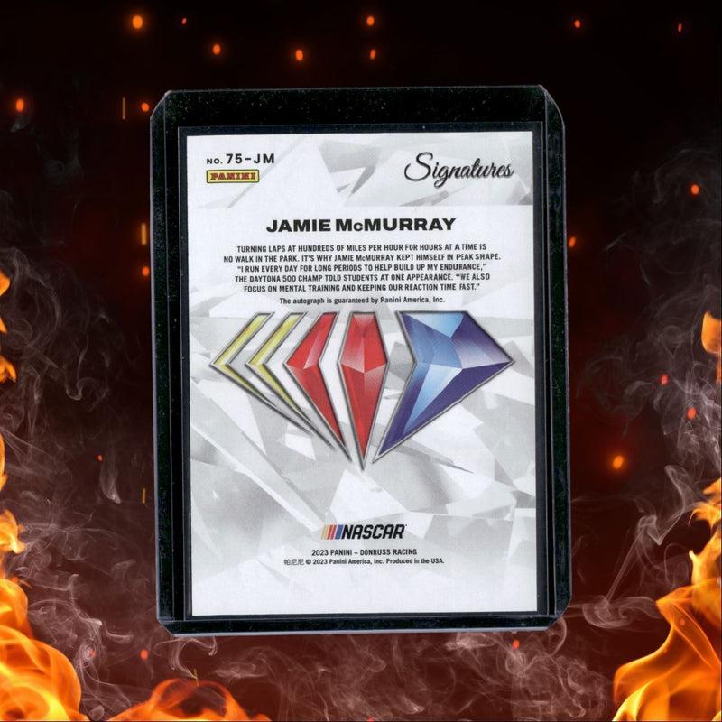 2023 Panini Donruss Racing Jamie McMurray Signatures 75th