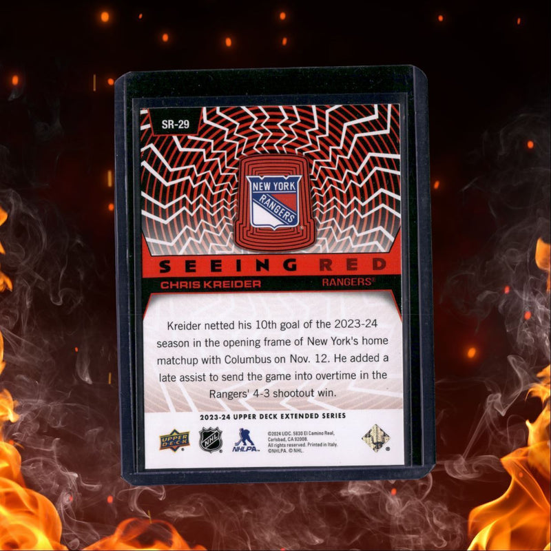 2023-24 Upper Deck Chris Kreider Seeing Red Silver