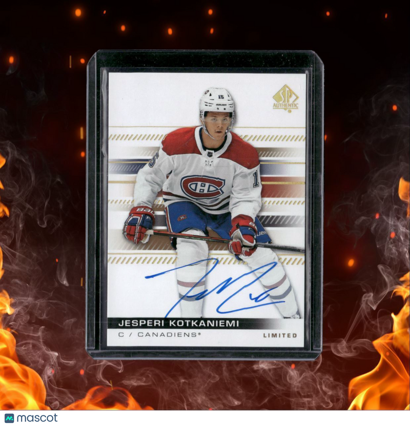 2019-20 SP Authentic Jesperi Kotkaniemi Limited Auto