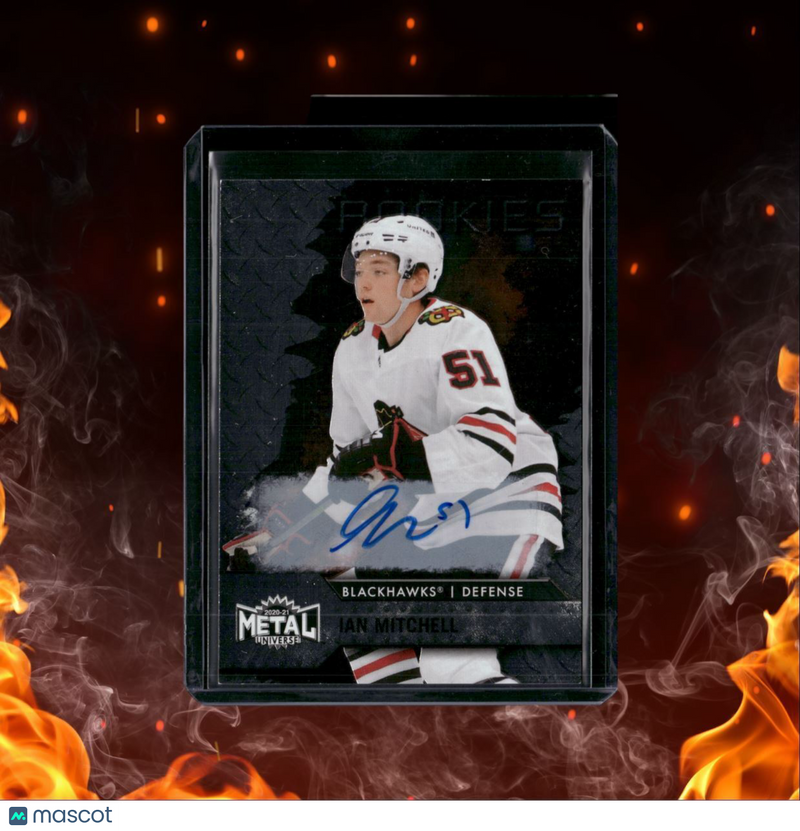 2020-21 Skybox Metal Universe Ian Mitchell Silver Rookie Auto 209/299