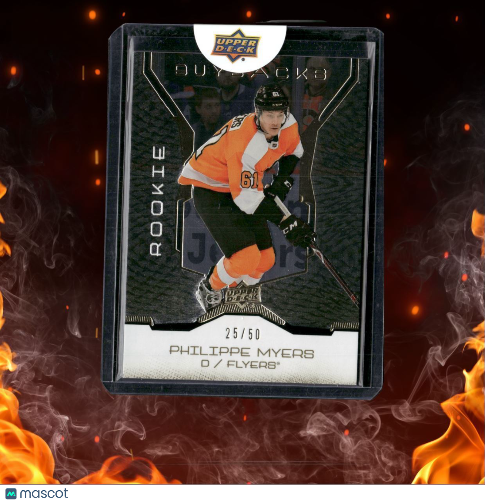 2019-20 Upper Deck Buybacks Philippe Myers Gold Rookie 25/50 #43