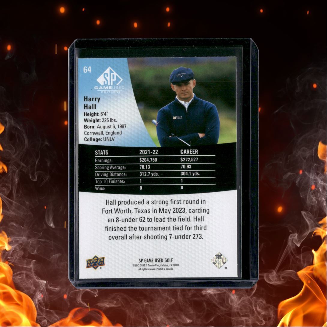 2024 SP Game Used Golf Harry Hall Rookie #64