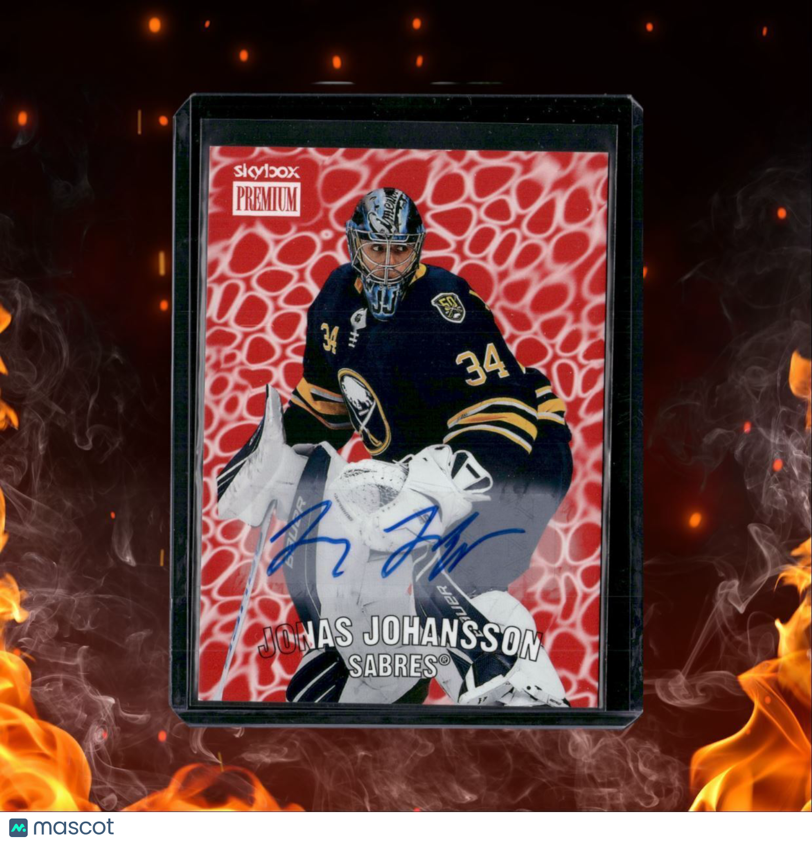 2020-21 Skybox Metal Universe Jonas Johansson Retro Premium Prospects Rookie