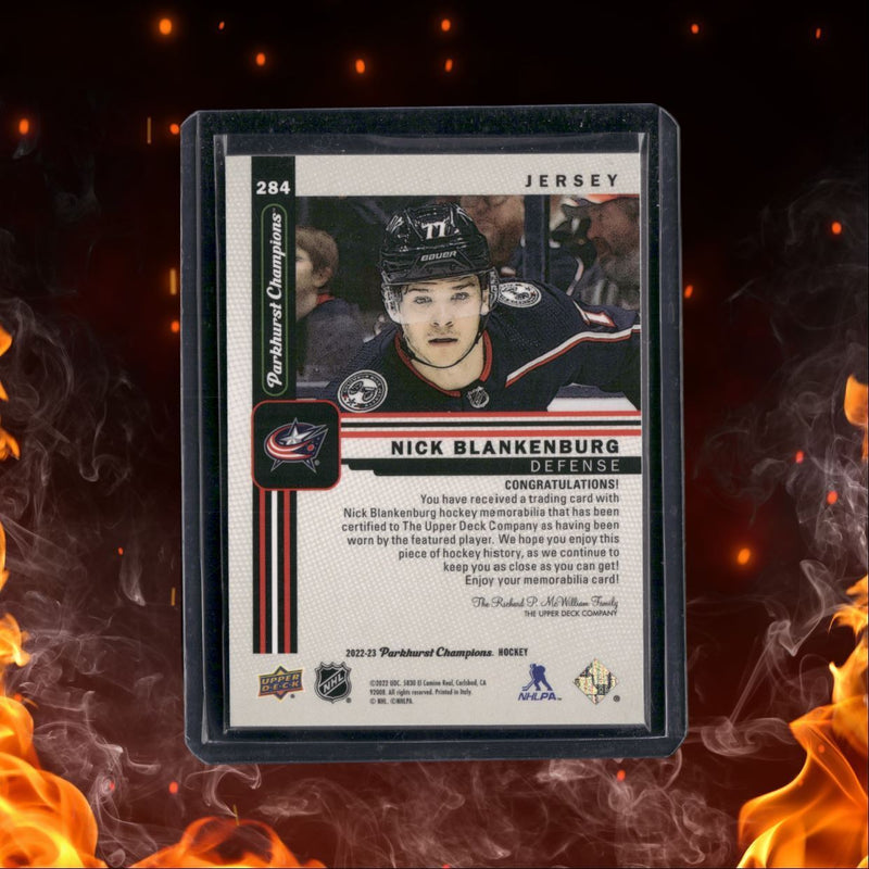 2022-23 Parkhurst Champions Nick Blankenburg Rookie Patch