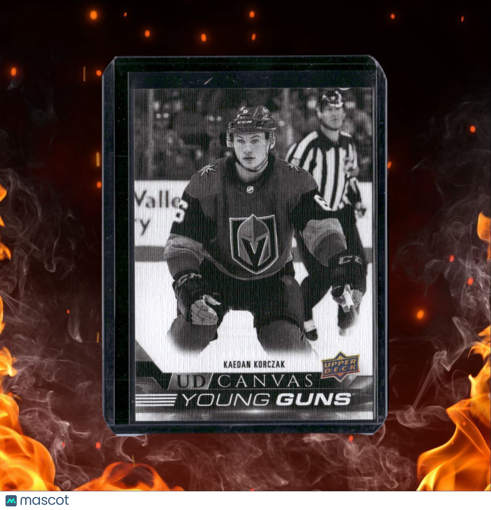 2022-23 Upper Deck Kaedan Korczak Black & White Canvas Young Guns Rookie #C116