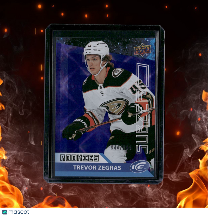 2021-22 Upper Deck Ice Trevor Zegras SubZero Rookie 944/999