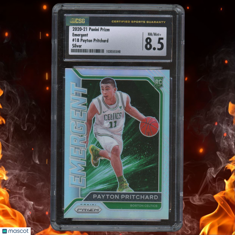 2020-21 Panini Prizm Emergent Prizms Silver Payton Pritchard Rookie CSG 8.5