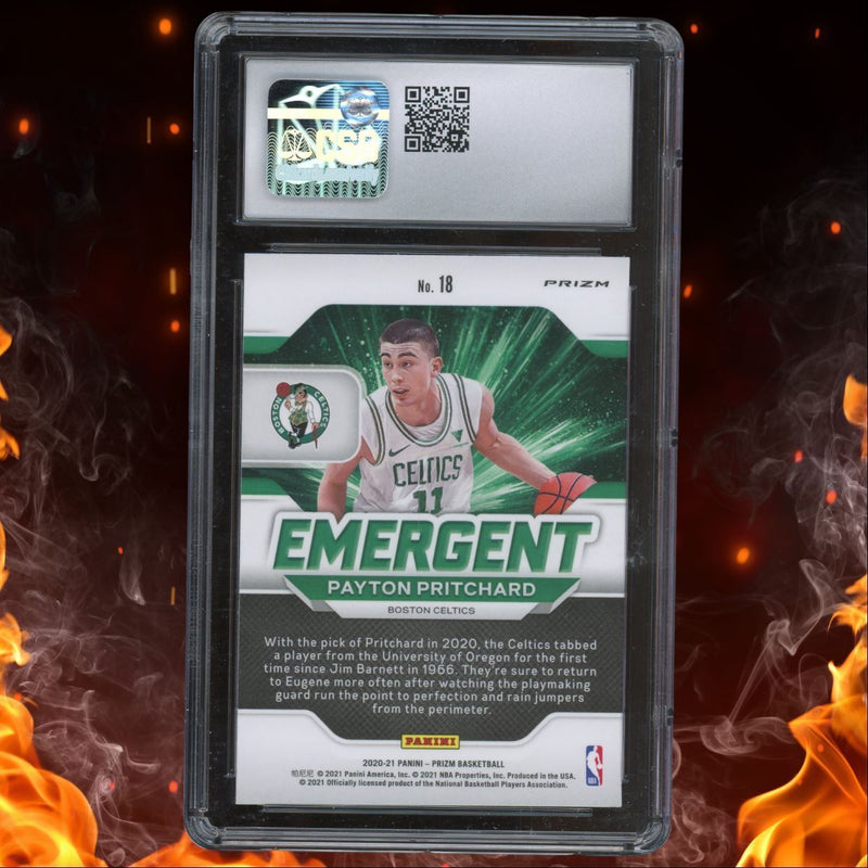 2020-21 Panini Prizm Emergent Prizms Silver Payton Pritchard Rookie CSG 8.5