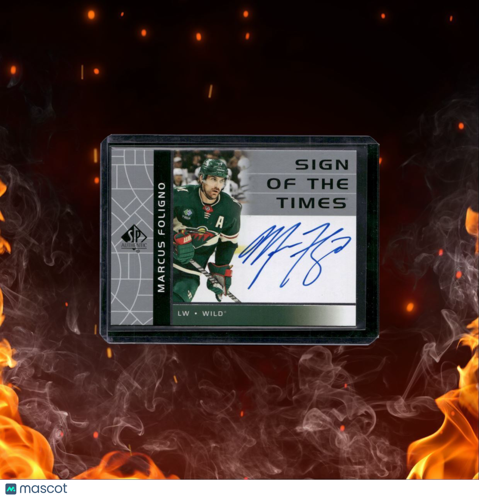 2022-23 Upper Deck SP Authentic Marcus Foligno Sign Of The Times #RSOTT-MF