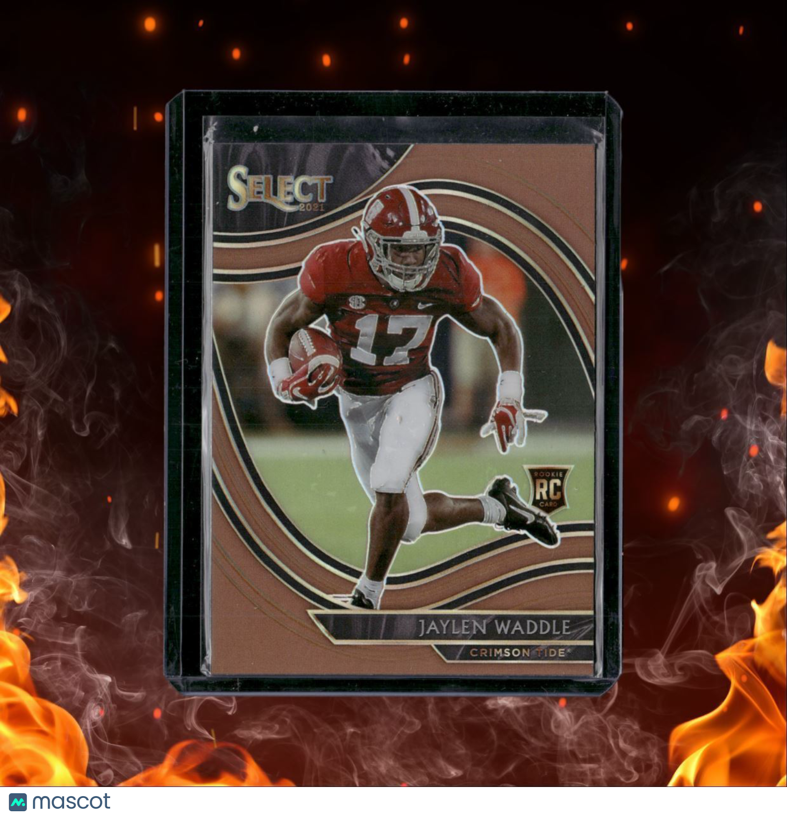 2021 Panini Chronicles Draft Picks Select Jaylen Waddle Copper Prizm Rookie #264