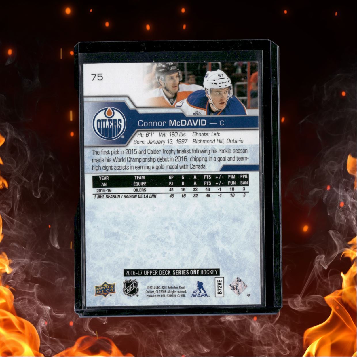 2016-17 Upper Deck Connor McDavid 2nd Year #75