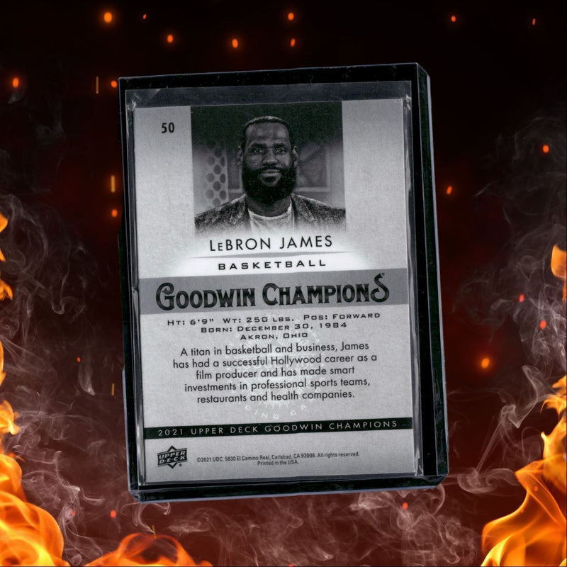 2021-22 Upper Deck Goodwin Champions LeBron James Rainbow