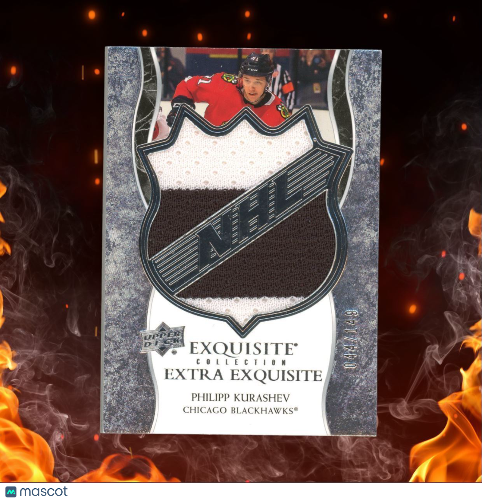 2020-21 UD Exquisite Collection Philipp Kurashev Extra Exquisite Patch 044/149