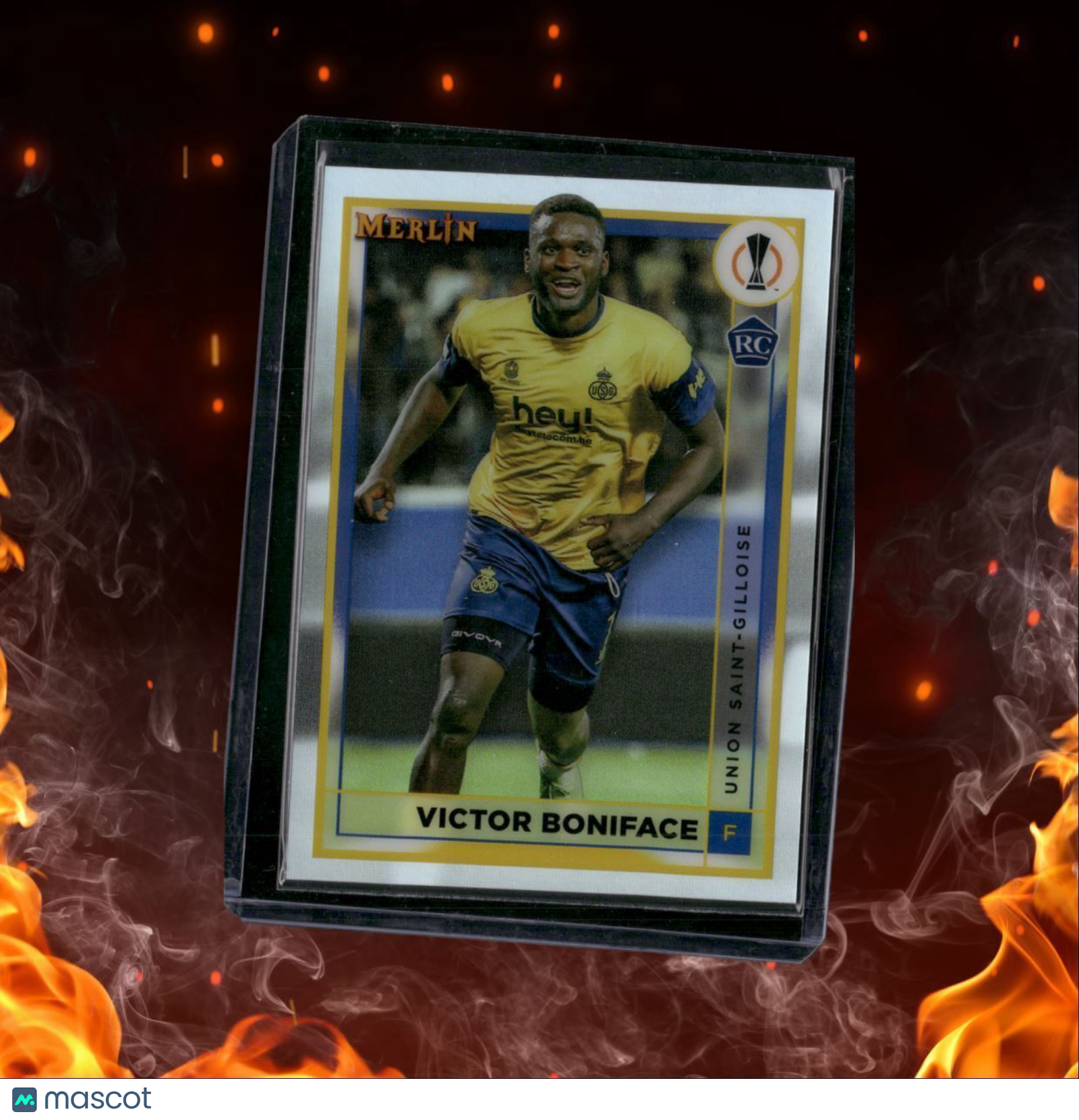 2022 Merlin Chrome UCC Victor Boniface Refractor Rookie #142