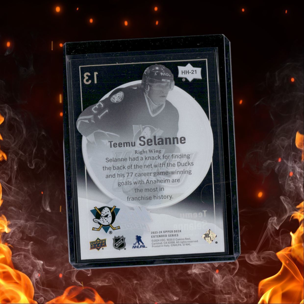 2023-24 Upper Deck Hockey Heroes Teemu Selanne #HH-21