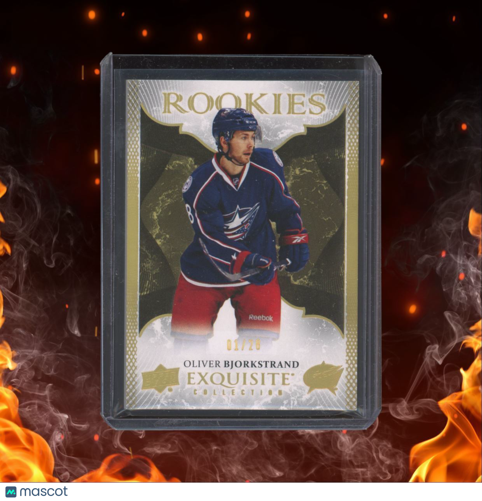 2016-17 Upper Deck Exquisite Collection Oliver Bjorkstrand Rookies 01/28 #R-2