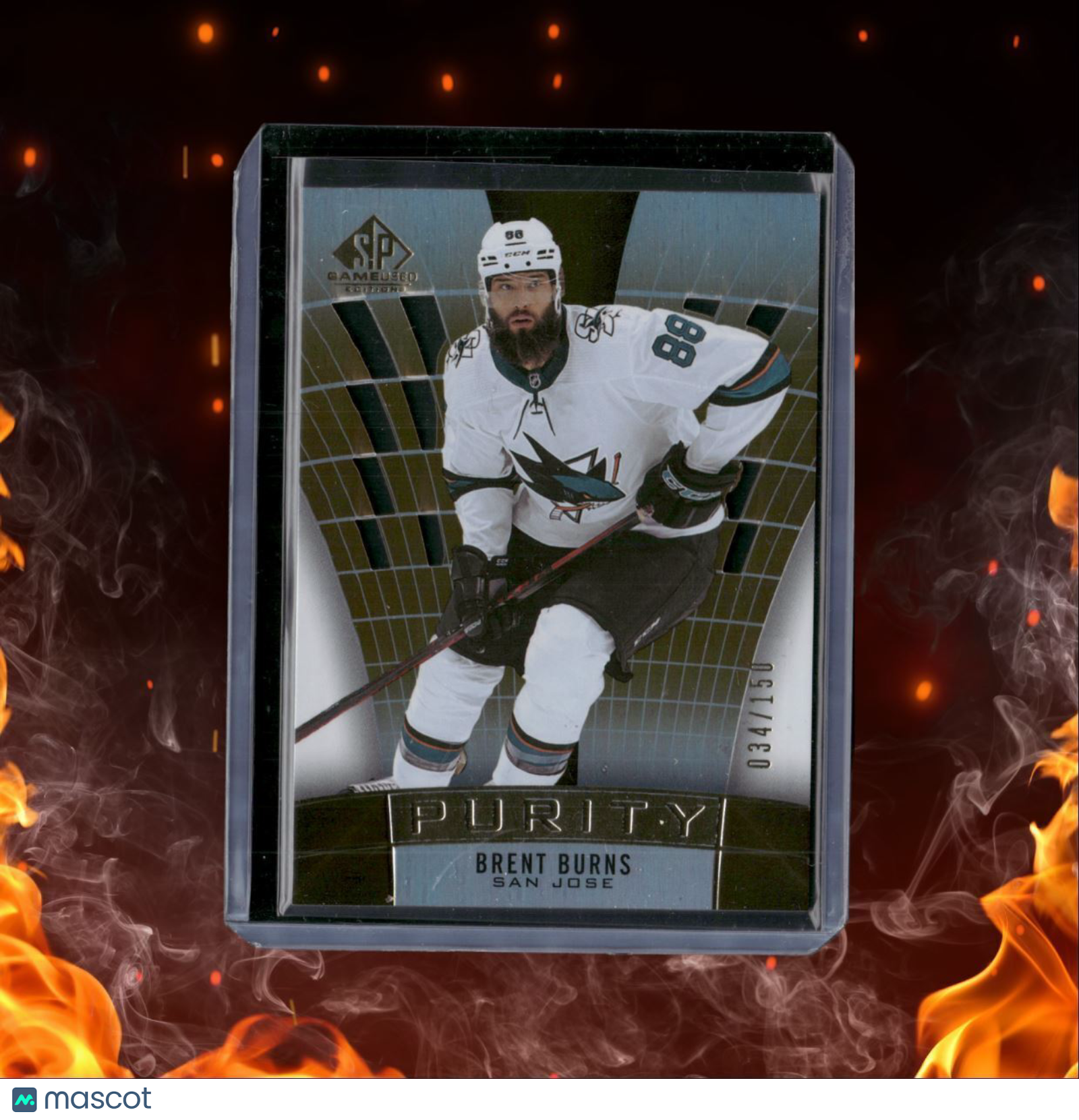 2021-22 SP Game Used Brent Burns Purity Gold 034/150 #P-2