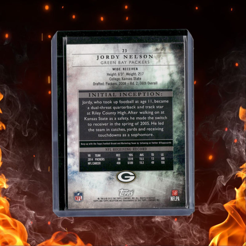 2015 Topps Inception Jordy Nelson Purple 088/125