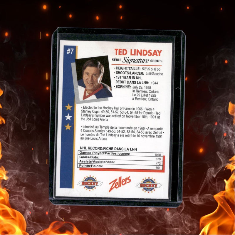 1993-94 Masters of Hockey Signature Series Ted Lindsay