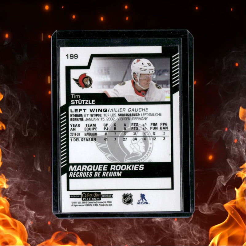 2020-21 O-Pee-Chee Platinum Tim Stutzle Rookie