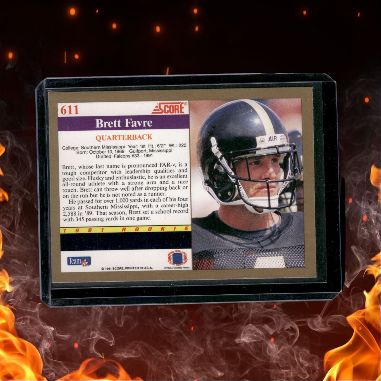 1991 Score Brett Favre Rookie #611