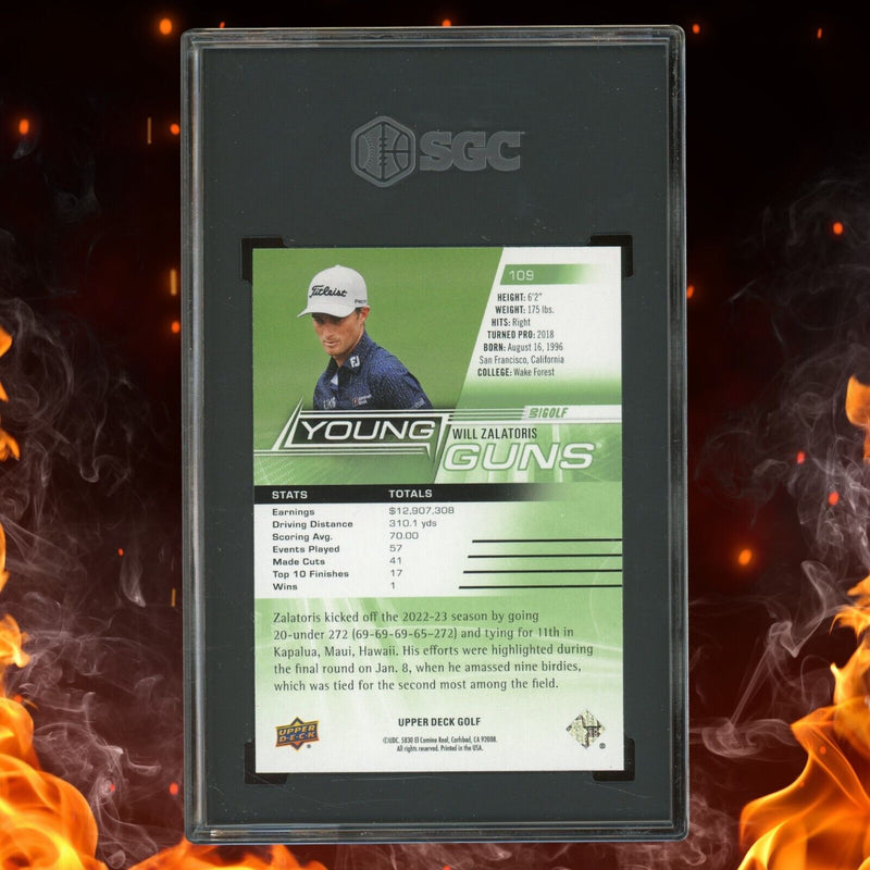 2024 Upper Deck Golf WILL ZALATORIS Young Guns SGC 10