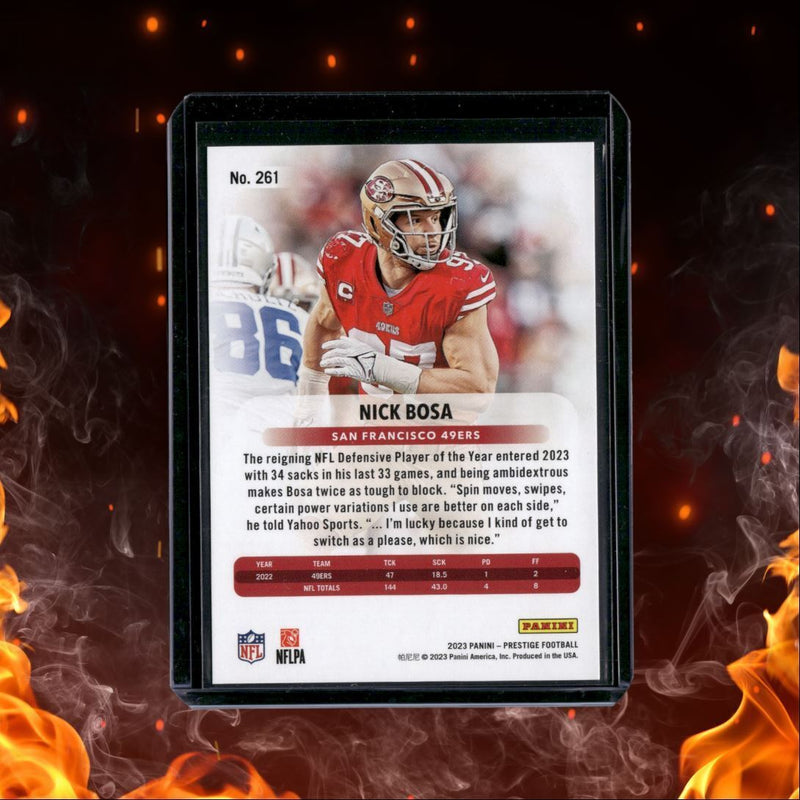 2023 Panini Prestige Nick Bosa PinkXtra Points 10/25