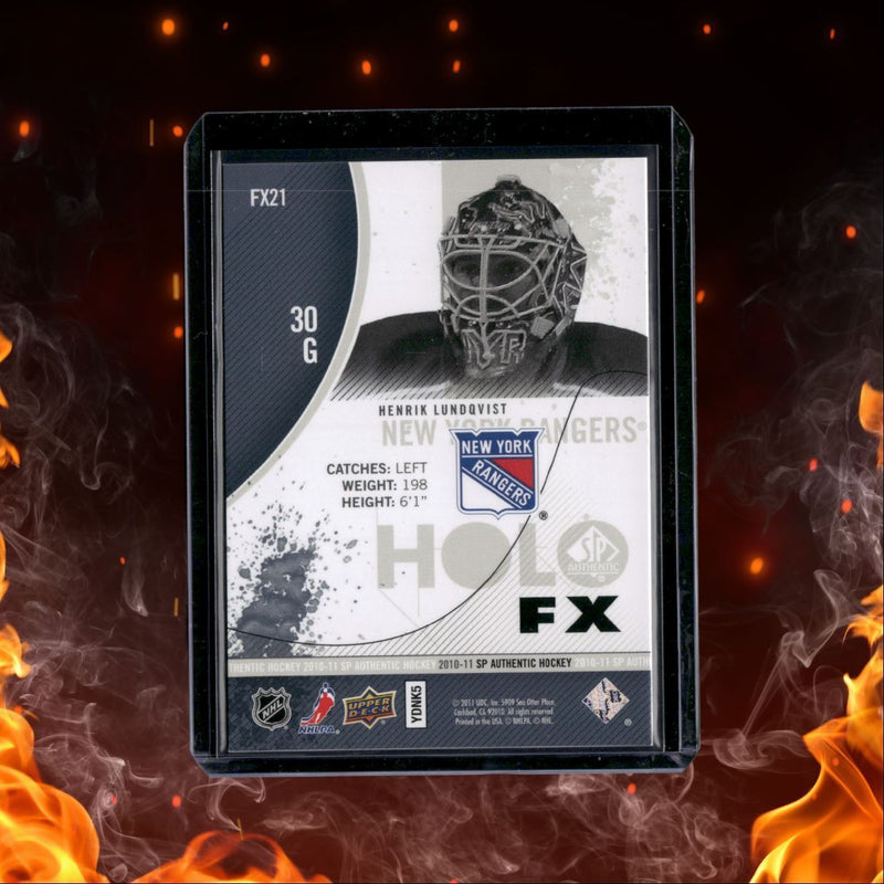 2010-11 SP Authentic Henrik Lundqvist Holo FX