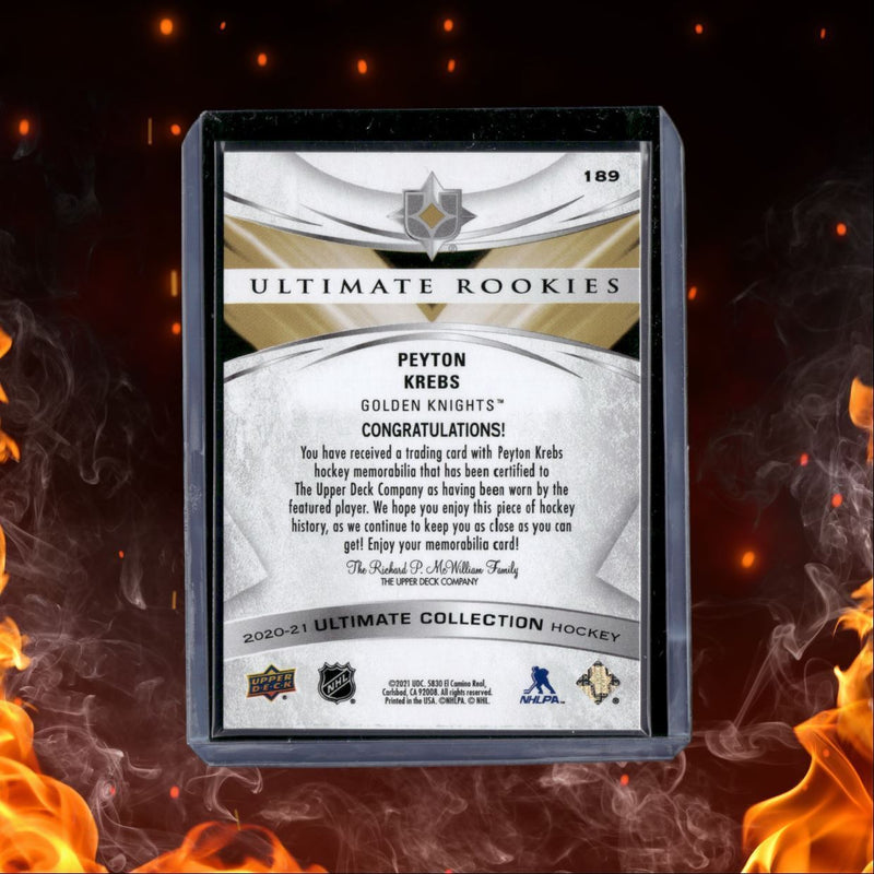 2020-21 Upper Deck Ultimate Peyton Krebs Jersey 119/449