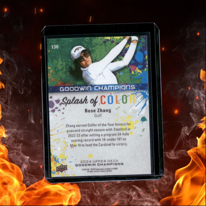2024 Upper Deck Goodwin Champions Rose Zhang Splash of Color (B)