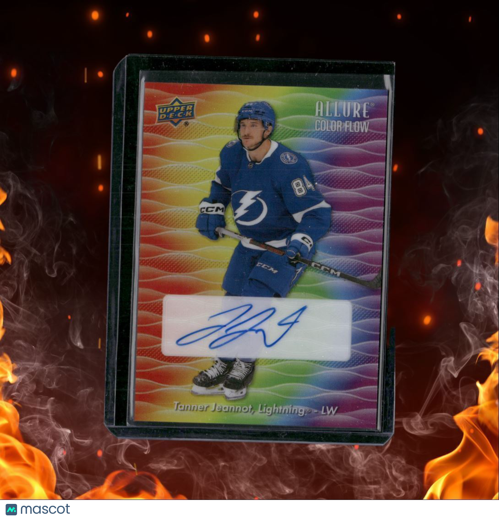 2023-24 Upper Deck Allure Tanner Jeannot Color Flow Rainbow #CFA-TJ