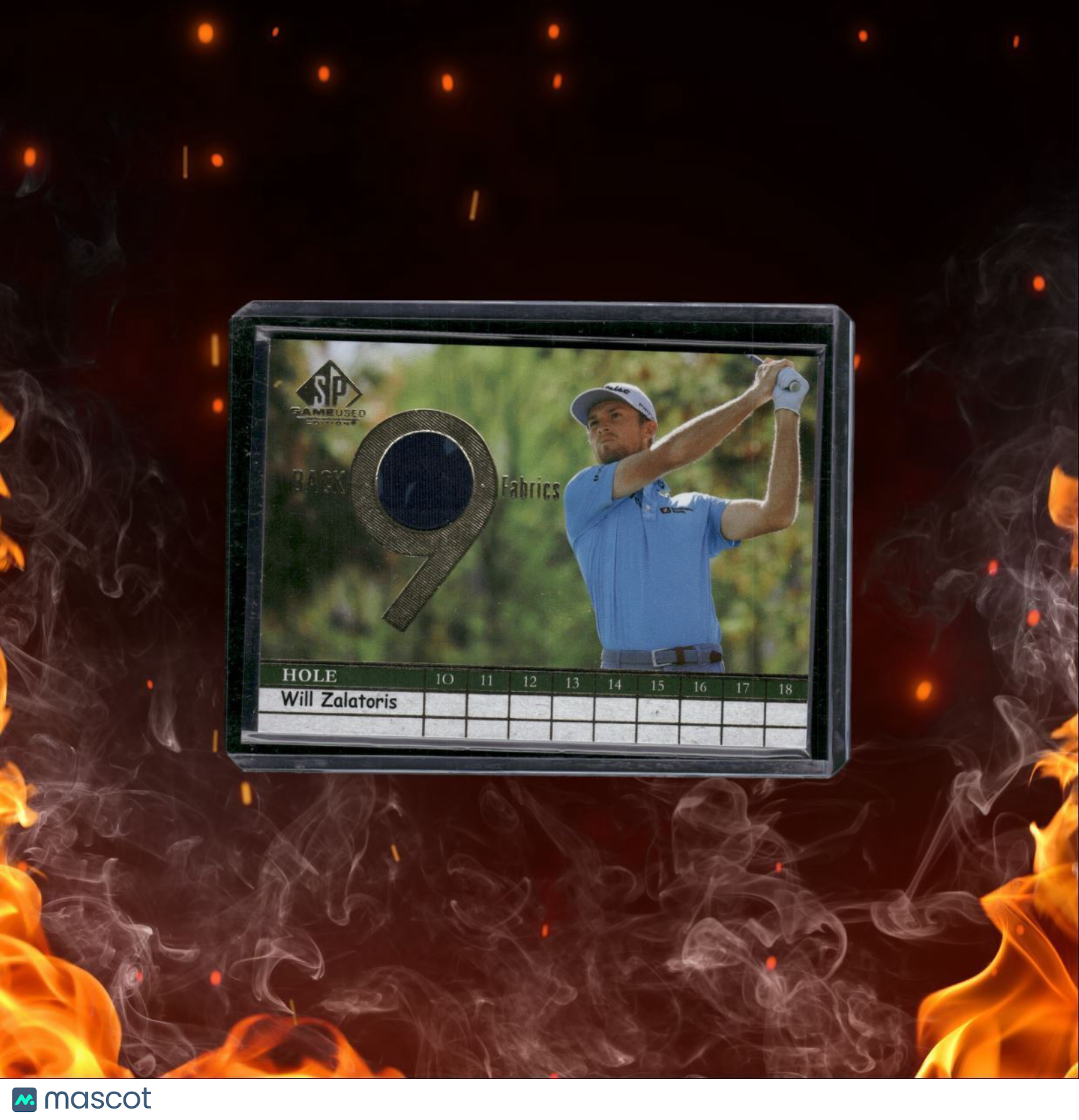2024 SP Game Used Golf Will Zalatoris Back Fabrics Jersey #B9-WZ