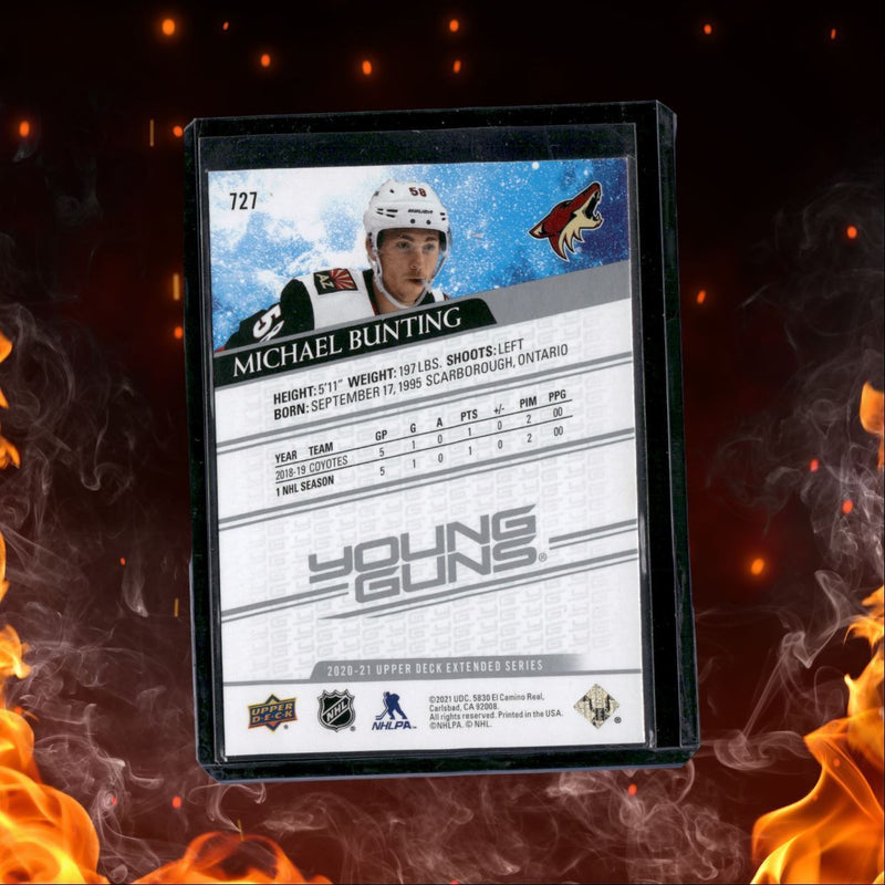2020-21 Upper Deck Michael Bunting Young Guns Rookie Auto