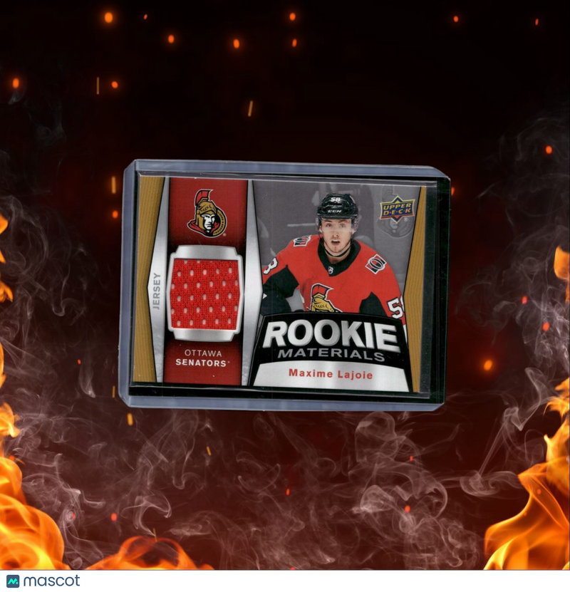 2018-19 Upper Deck Maxime Lajoie Materials Rookie