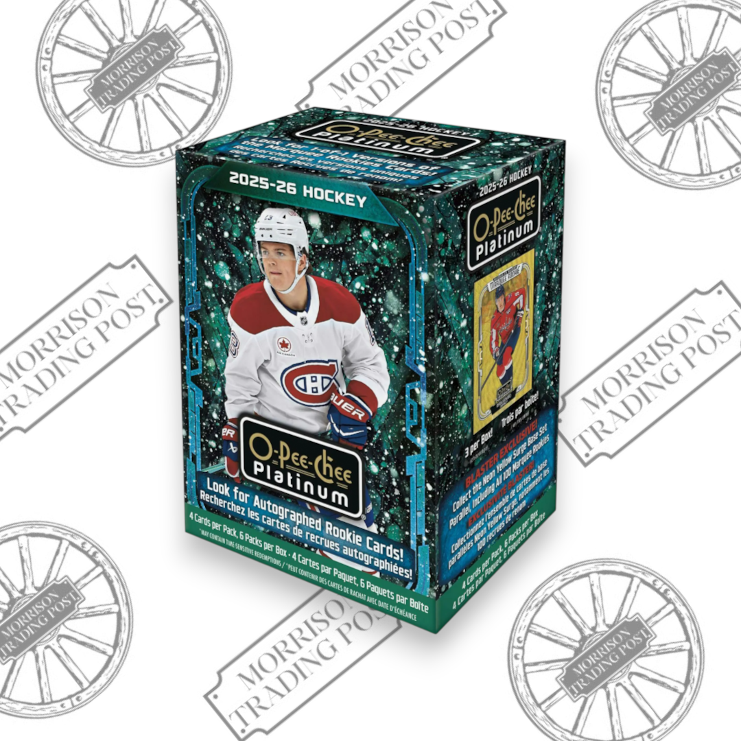 2025-26 Upper Deck O-Pee-Chee Platinum Hockey Blaster Box — front of sealed box