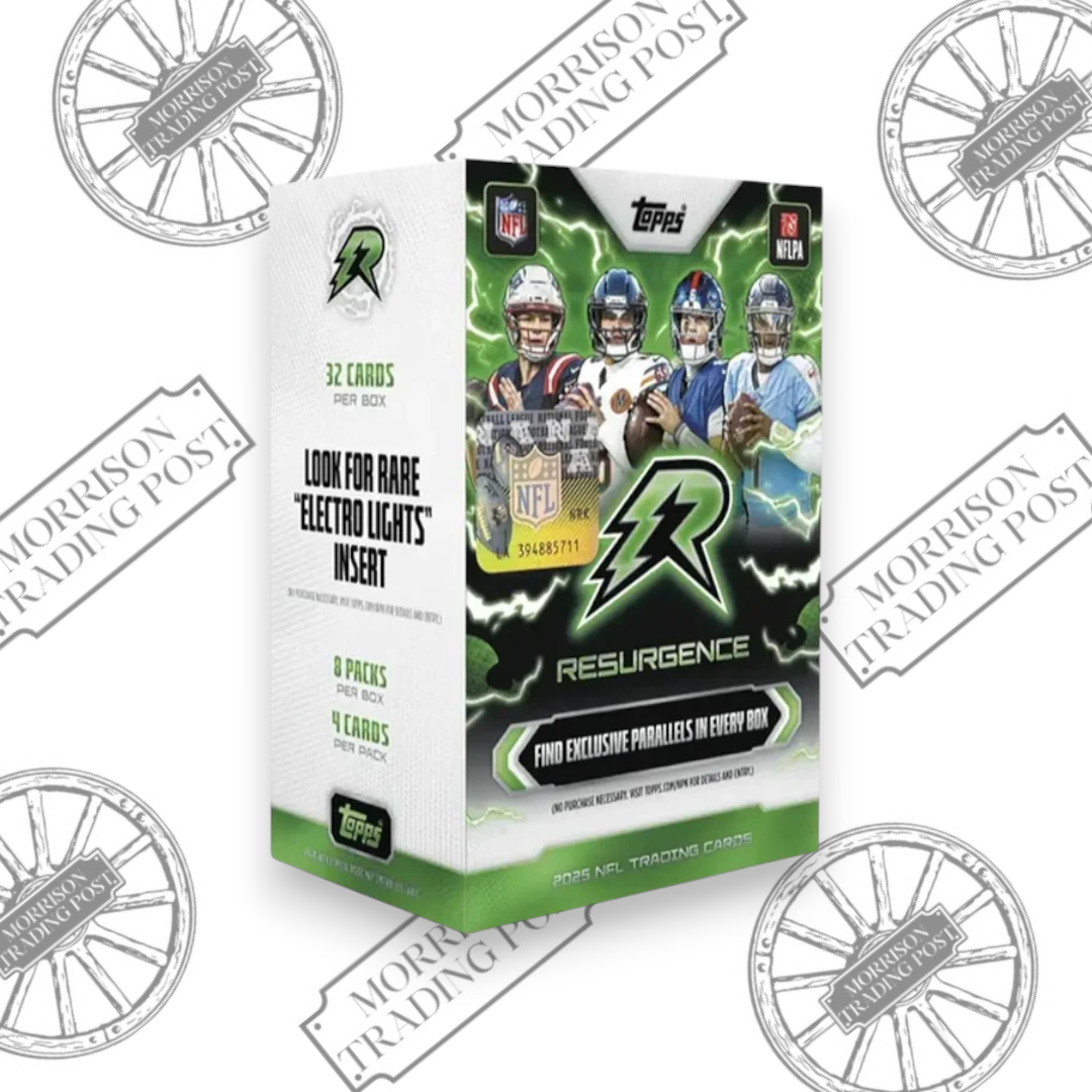 2025 Topps Resurgence Football Blaster Box — front of sealed box