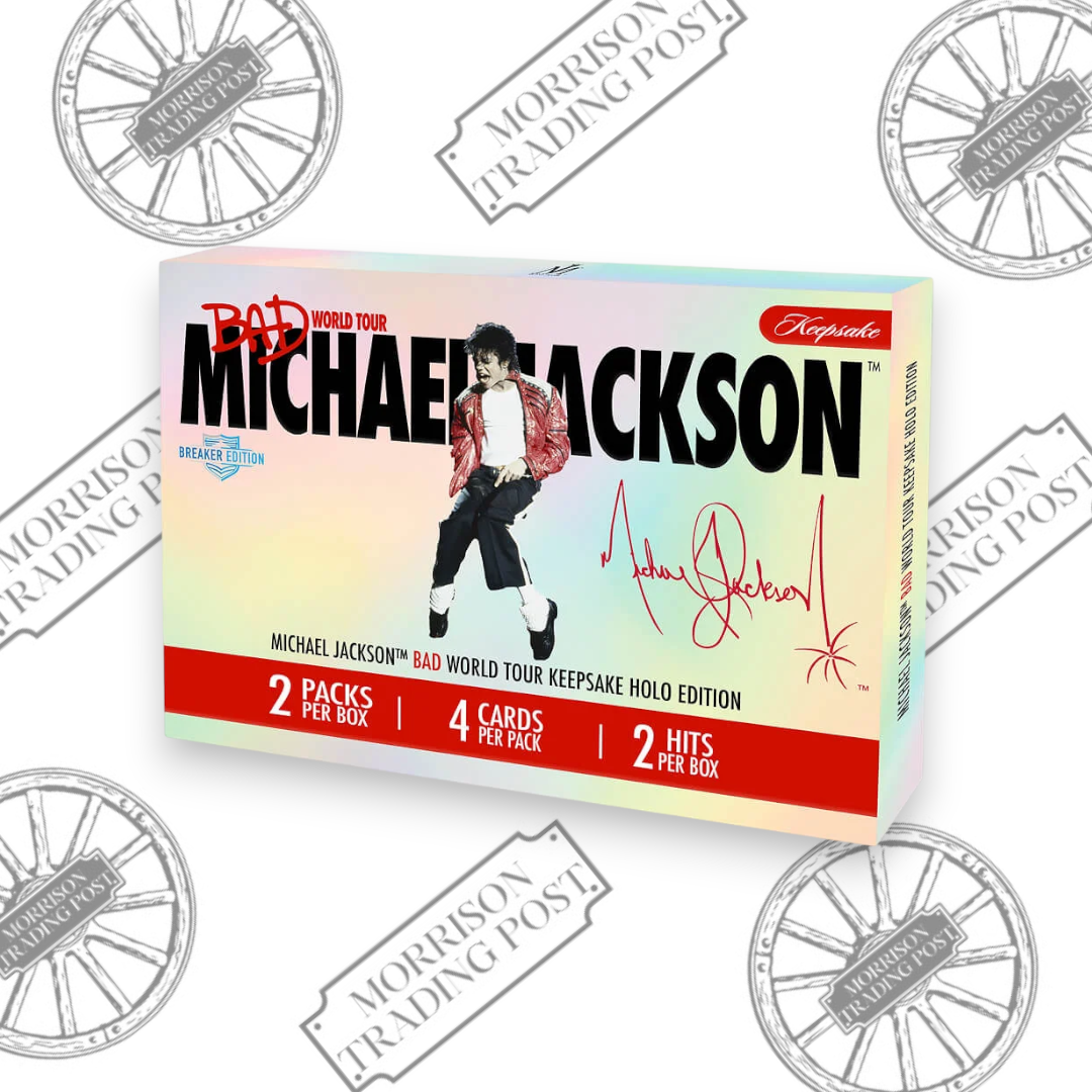 2026 Keepsake Michael Jackson Bad World Tour Holo Breaker Box — front of sealed box