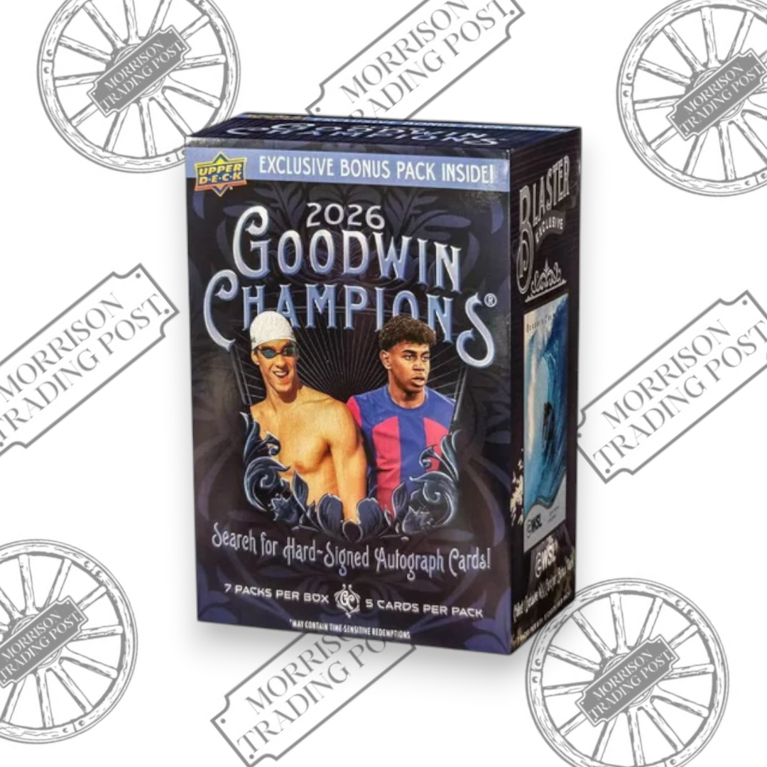 2026 Upper Deck Goodwin Champions Blaster Box — front of sealed box