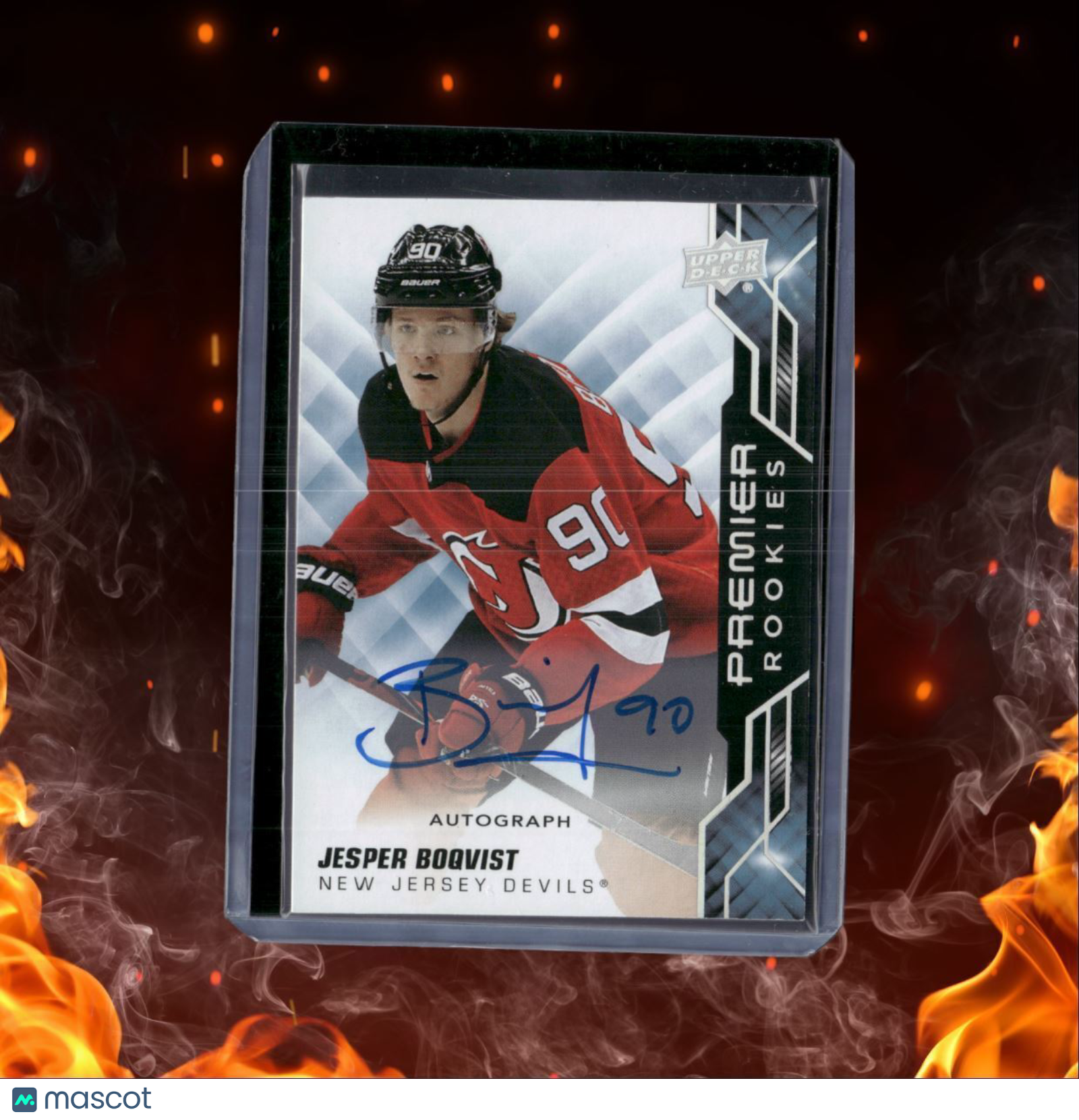 2019-20 Upper Deck Premier Jesper Boqvist Rookie Auto #87