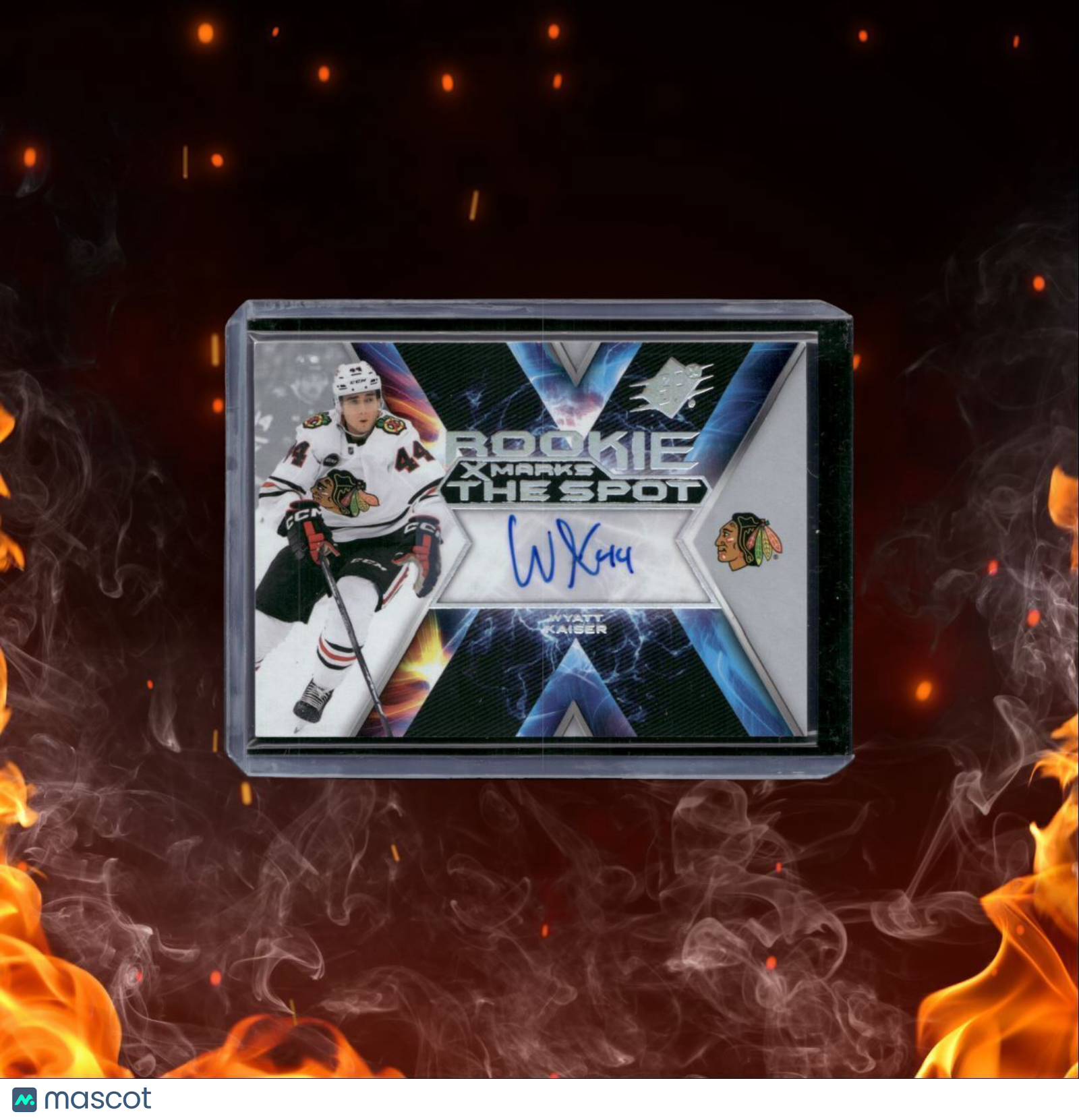 2023-24 Upper Deck SPx Wyatt Kaiser X Marks the Spot Rookie Auto #XMR-WK