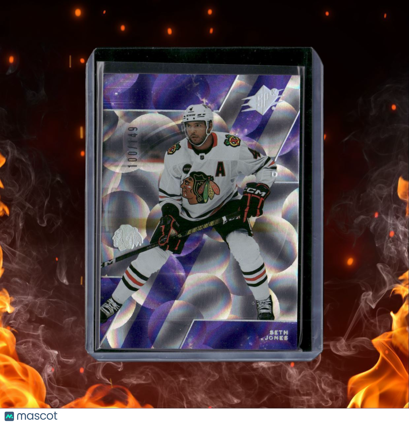 2023-24 Upper Deck SPx Seth Jones Parallax Purple 100/149 #15
