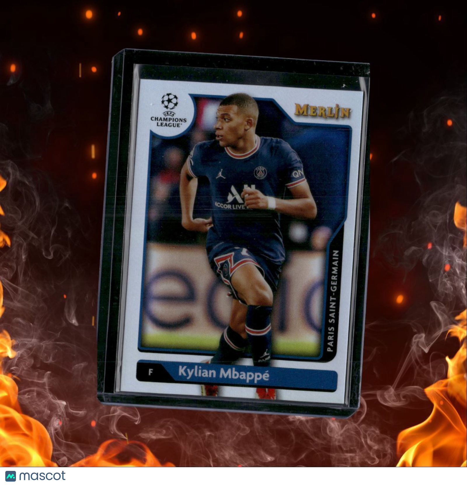2021 Topps Merlin Chrome Kylian Mbappe Refractor #100