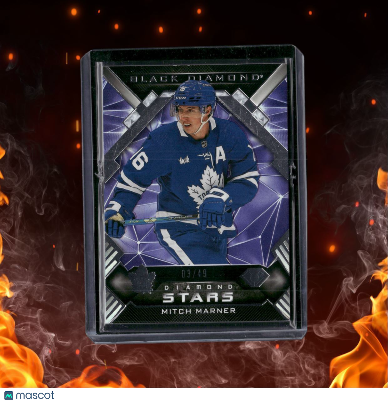 2023-24 Upper Deck Black Diamond Mitch Marner Purple 03/49 #16