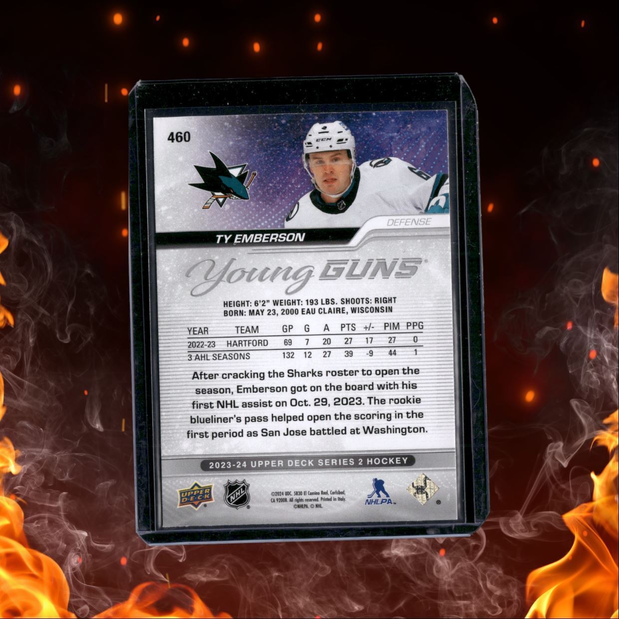 2003-04 Upper Deck Allan Rourke Young Guns Outburst Silver Rookie #460