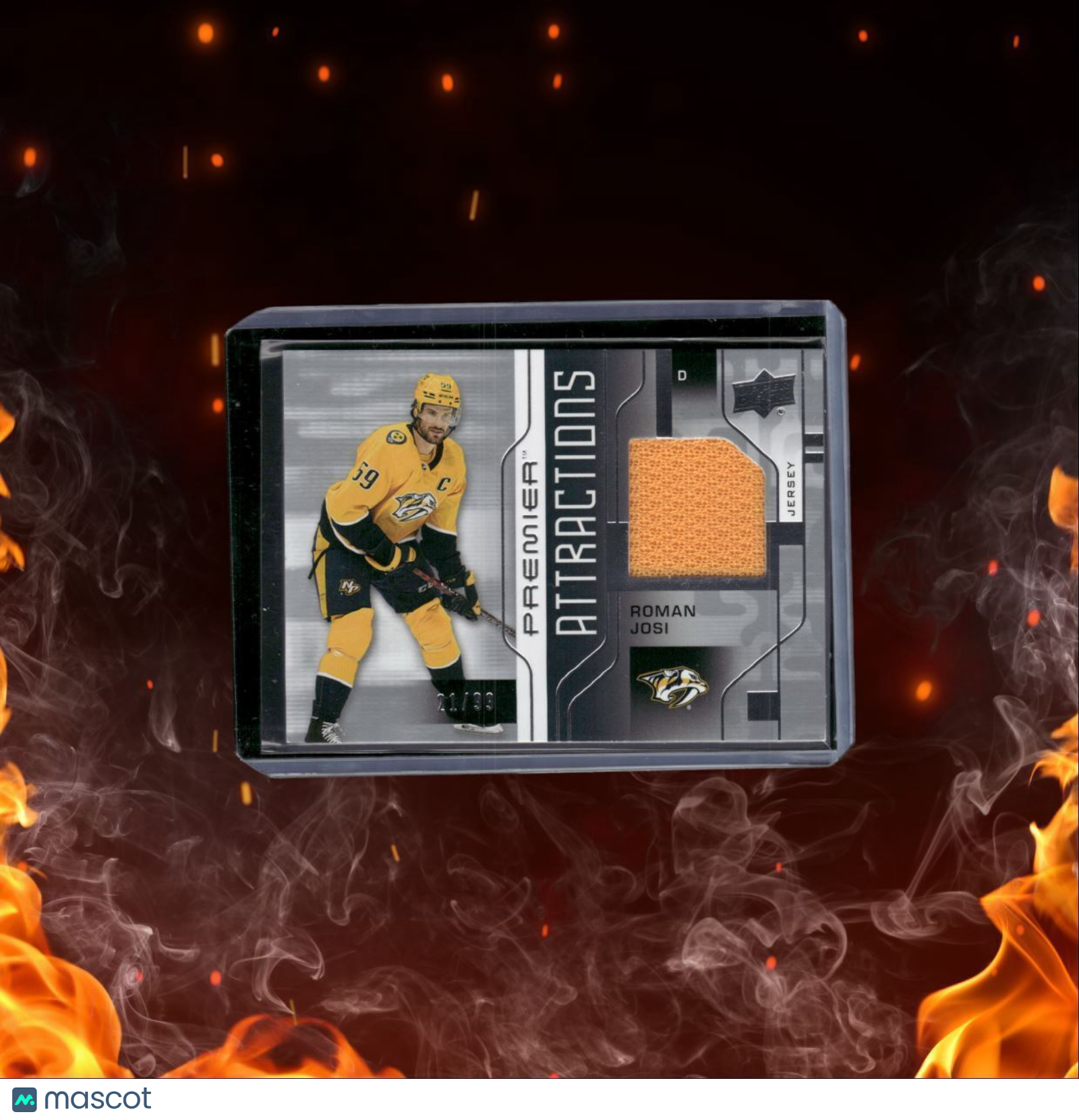 2022-23 Upper Deck Premier Roman Josi Attractions Jersey 21/99 #104