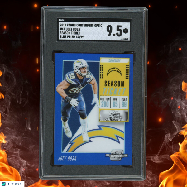 2018 Contenders Optic JOEY BOSA Season Ticket /99 Blue Prizm SGC 9.5 #47