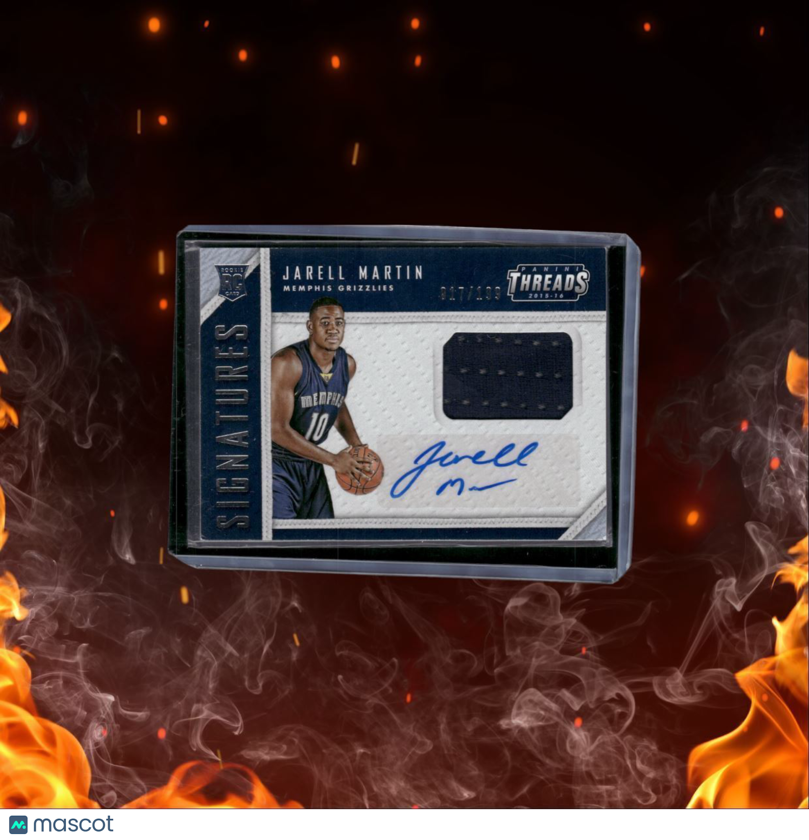2015-16 Panini Threads Jarell Martin Jersey Rookie Auto 017/199 #RTS-JM