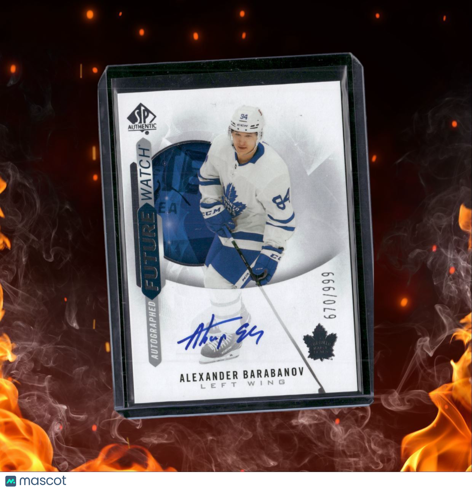 2020-21 SP Authentic Alexander Barabanov Future Watch Rookie Auto 670/999 #204