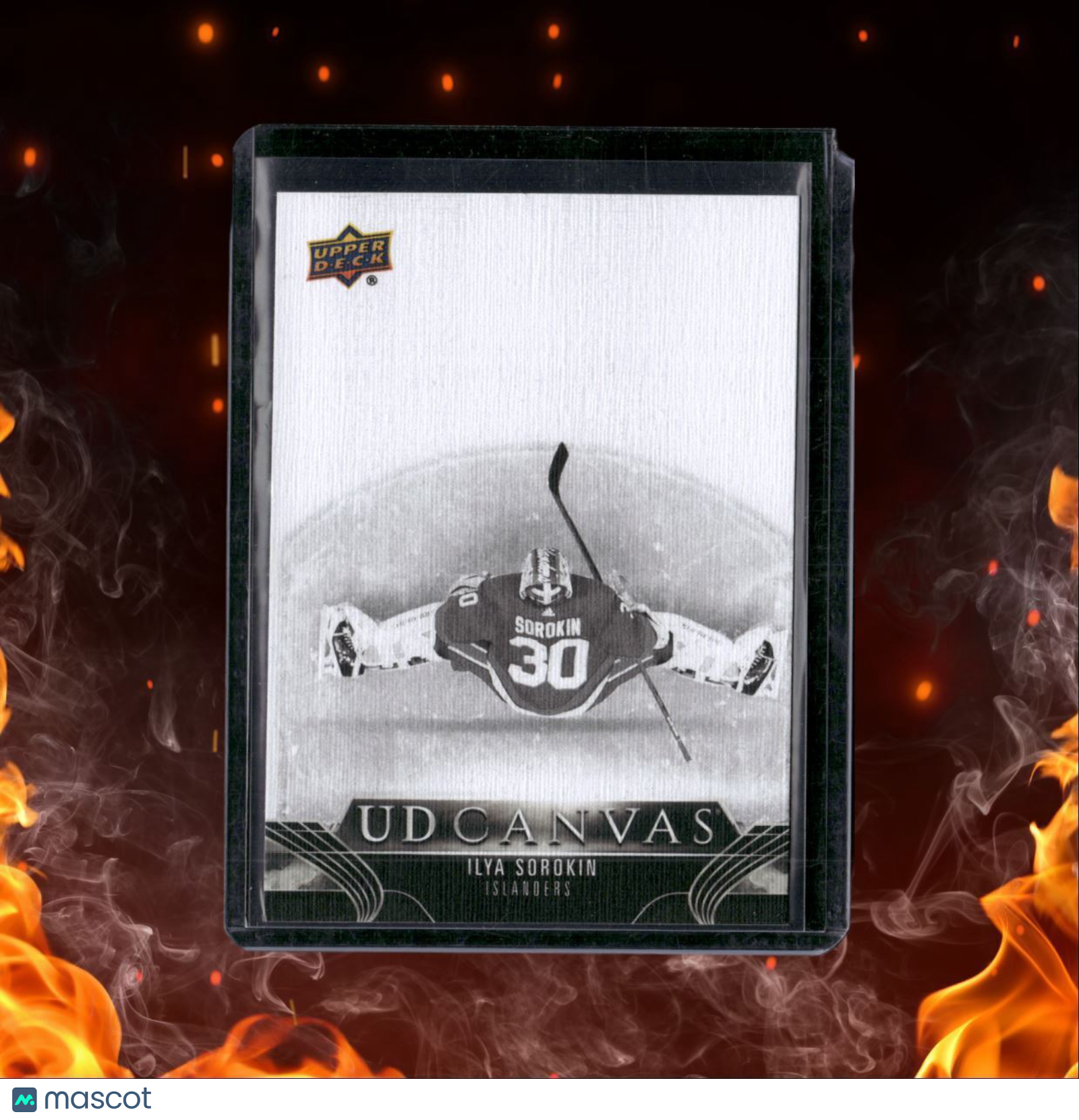 2023-24 Upper Deck Ilya Sorokin UD Canvas Black & White #C50
